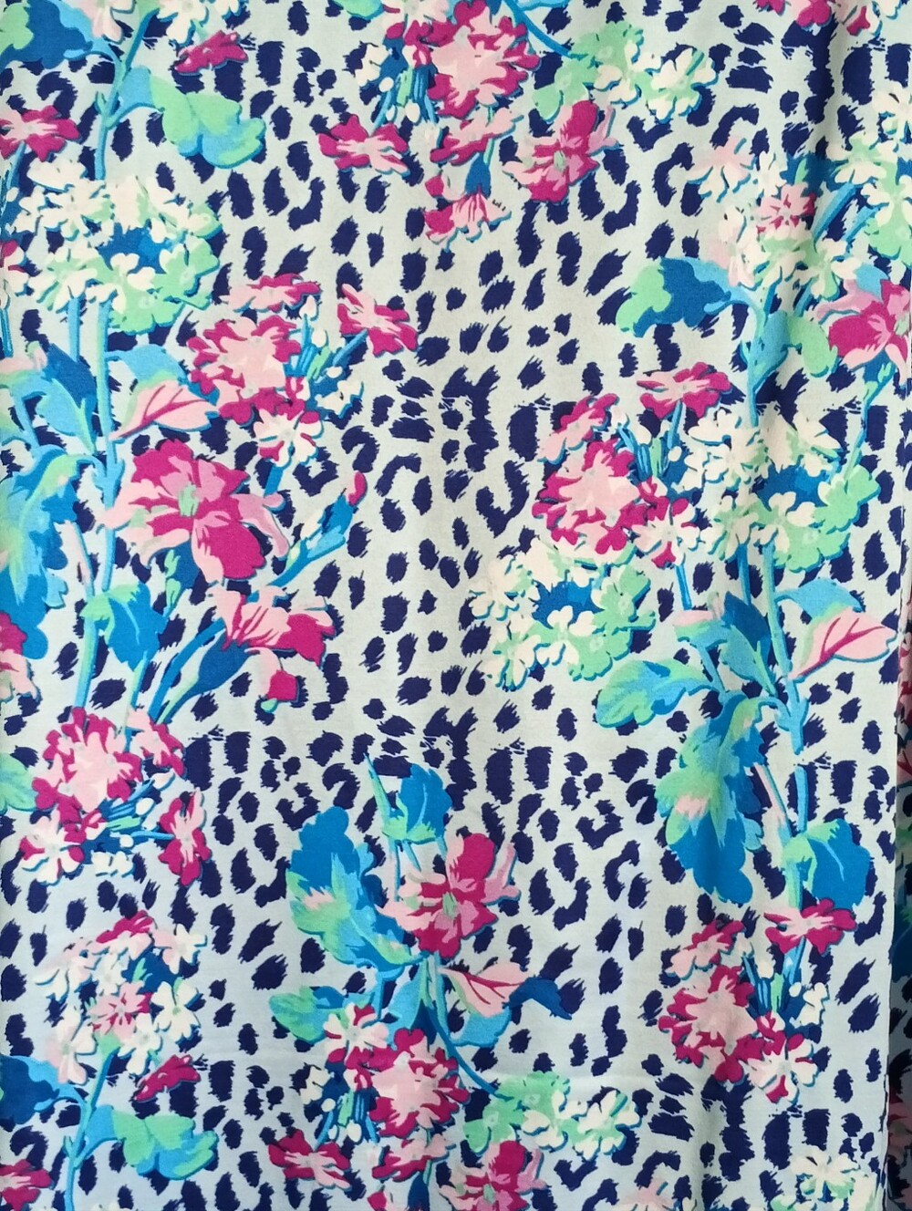 Women's Miss Elaine Floral Print Zip-Front Robe/Nightgown (2X) - Picture 13 of 15